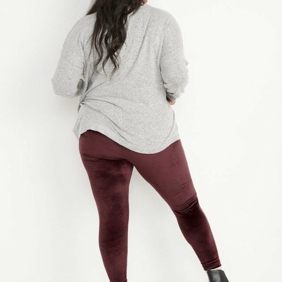 Old Navy Plush Velour High-Waisted Leggings Plus Size 2X Brand New - Picture 2 of 2